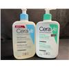Image 1 : 1 CeraVe SA Cleanser (473ml) & 1 CeraVe Foaming Facial Cleanser (473ml) - New
