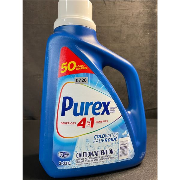 1 Jug of Purex 4-in-1 Coldwater Liquid Laundry Detergent - 2.03L/50 Loads - New