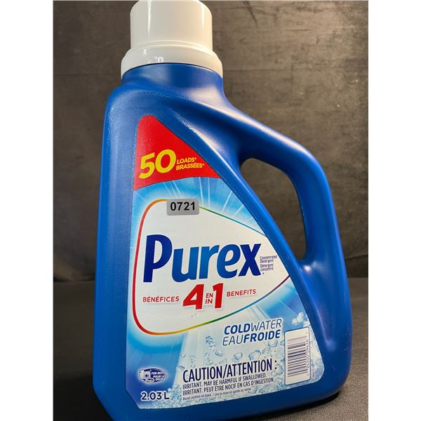 1 Jug of Purex 4-in-1 Coldwater Liquid Laundry Detergent - 2.03L/50 Loads - New