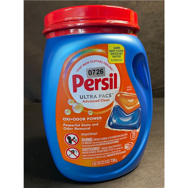 Persil Ultra Pacs Oxi+Odor Powerful Stain/Odor Removal Laundry Detergent Pods - 1.62lb Tub - New