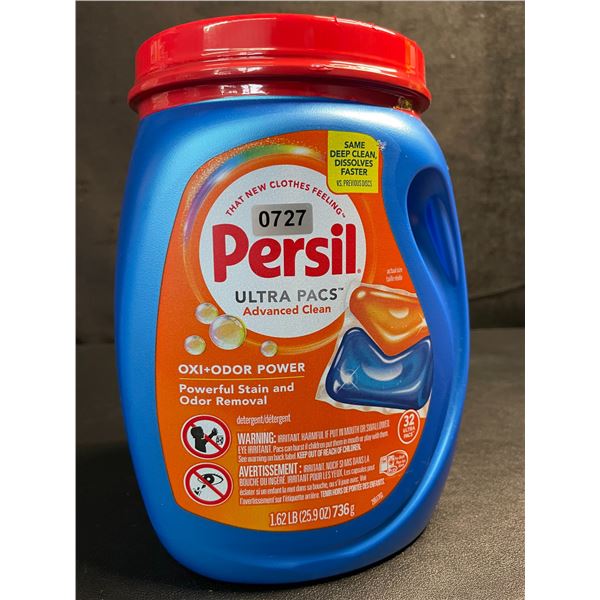 Persil Ultra Pacs Oxi+Odor Powerful Stain/Odor Removal Laundry Detergent Pods - 1.62lb Tub - New