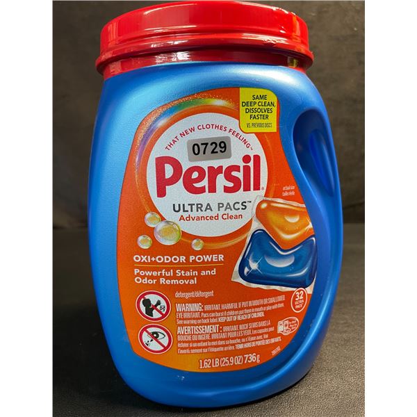 Persil Ultra Pacs Oxi+Odor Powerful Stain/Odor Removal Laundry Detergent Pods - 1.62lb Tub - New