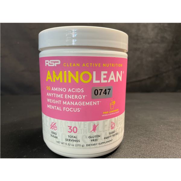 1 Tub of AminoLean by Clean Active Nutrition (270g) - New (Exp: 03/2026)