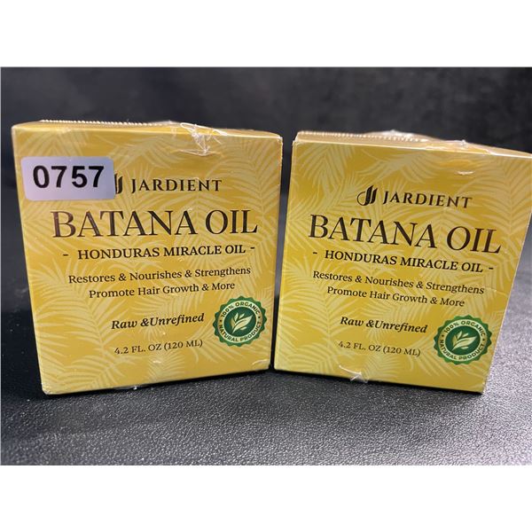 2 Jardient Batana Oils - Honduras Miracle Oil (120ml Each) Restores & Strengthens/Grows Hair - New