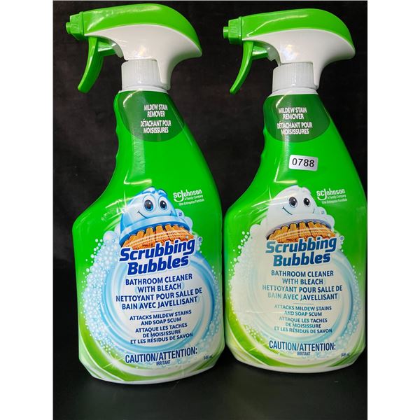 2 Scrubbing Bubbles Bathroom Cleaners with Bleach (946ml) - New