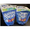 Image 1 : 2 Bags of YumEarth Organic Gluten-Free Gummy Bears - 10 Snack Packs Each - New