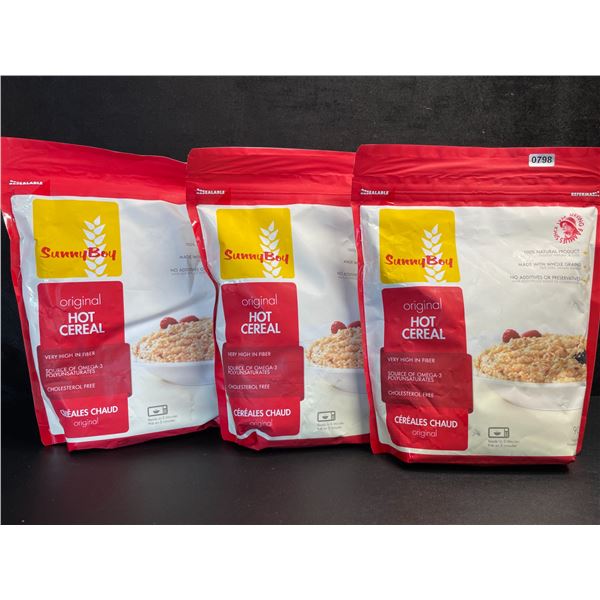 3 SunnyBoy Original Hot Cereal - High in Fiber - 907g Each - New (BB: 21/OCT/2025)