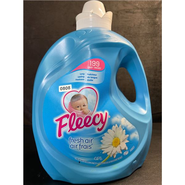 Fleecy Fresh Air Concentrated Liquid Fabric Softener (4.7L Large Jug) - 199 Loads - New