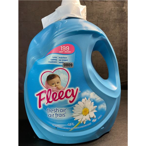 Fleecy Fresh Air Concentrated Liquid Fabric Softener (4.7L Large Jug) - 199 Loads - New