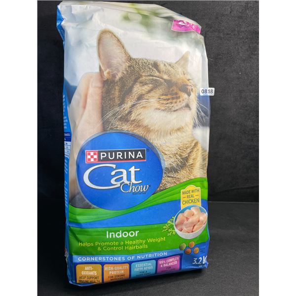 1 Bag of Purina Cat Chow Real Chicken Indoor Cat Food - 3.2KG Bag - New Sealed (BB: AUG 2026)