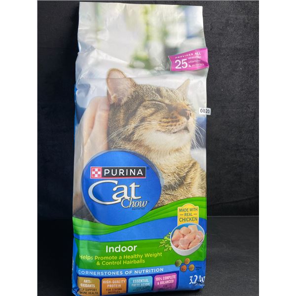 1 Bag of Purina Cat Chow Real Chicken Indoor Cat Food - 3.2KG Bag - New Sealed (BB: AUG 2026)