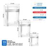 Image 2 : 15PC Vacuum Storage Bags - (4x Jumbo, 5x Large, 6x Medium) Space Saver Storage Bags - New