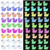 Image 1 : 2 Packs (100PCS Each) Glow-In-The-Dark Luminous Mini Duck Figures/Mini Resin Ducks - New