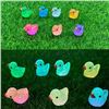 Image 4 : 2 Packs (100PCS Each) Glow-In-The-Dark Luminous Mini Duck Figures/Mini Resin Ducks - New