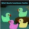 Image 5 : 2 Packs (100PCS Each) Glow-In-The-Dark Luminous Mini Duck Figures/Mini Resin Ducks - New