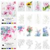 Image 5 : 1 DIY Watercolour Painting Set - Blooming Flowers/Flower Words/Dream Ocean Set - New