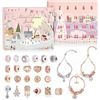 Image 1 : 1 Jewelry Advent Calendar - Includes 3 Bracelets & 22 Charm Beads - New