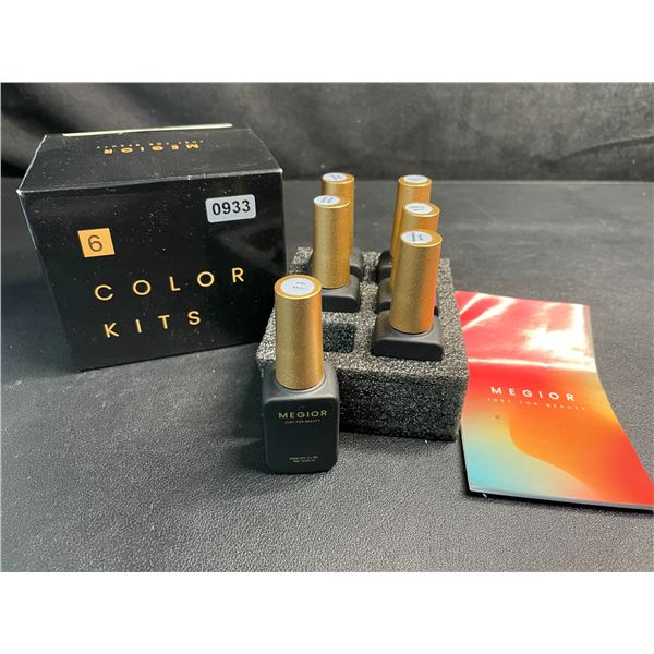 Megior 6PC Gel Nail Polish Kit - Cures via UV/LED Nail Lamp - New
