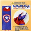 Image 4 : 2 Kids Superhero Cape Sets/Costume Sets (5 Per Pack) with Slap Bracelets - New