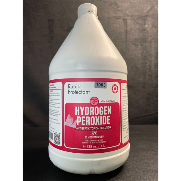 1 Jug (4L) of Hydrogen Peroxide Antiseptic Topical Solution (3%) - New