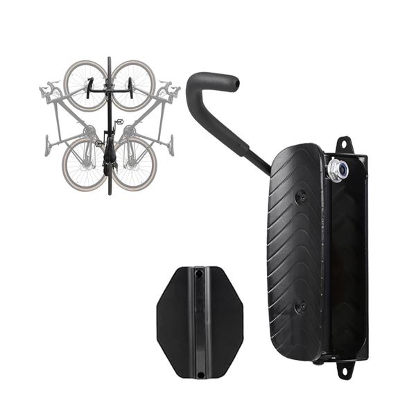 2 Boxes of Wall-Mountable Swivel Bike Racks with Tire Stops - New