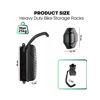 Image 4 : 2 Boxes of Wall-Mountable Swivel Bike Racks with Tire Stops - New