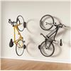 Image 6 : 2 Boxes of Wall-Mountable Swivel Bike Racks with Tire Stops - New