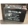 Image 2 : Lot of 2 Upstart Factory Activated Sealed Lead-Acid 12V 3Ah Battery/Motorcycle Batteries - New
