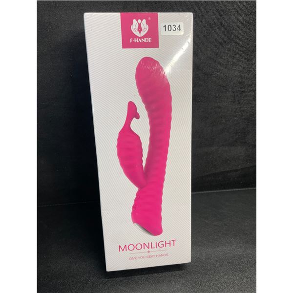 1 Moonlight Rabbit-Style Silicone Vibrator/Sex Toy for Women (Pink) - New Sealed