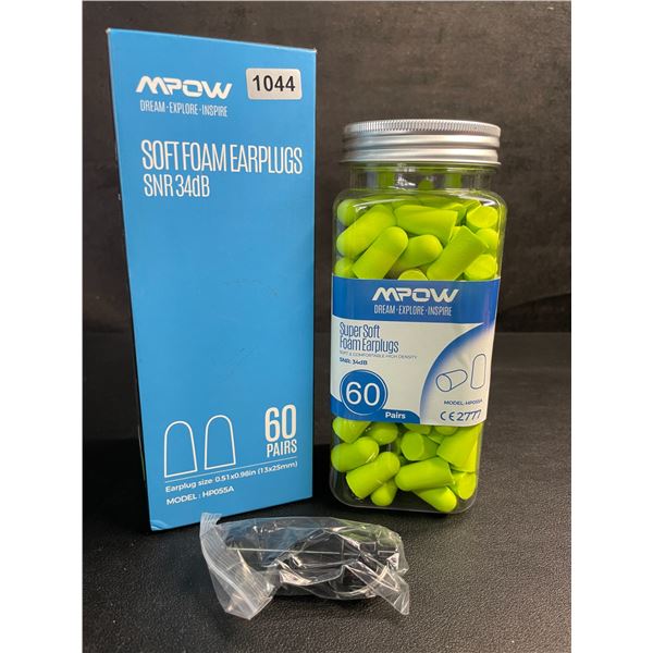 MPOW (60 Pairs) Soft Foam Earplugs - SNR 34dB - New