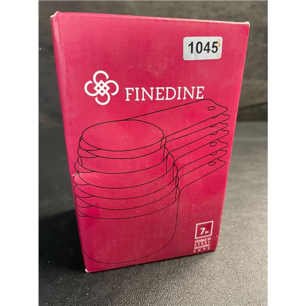 FineDine 7PC Stainless Steel Measuring Cups Set - New Sealed