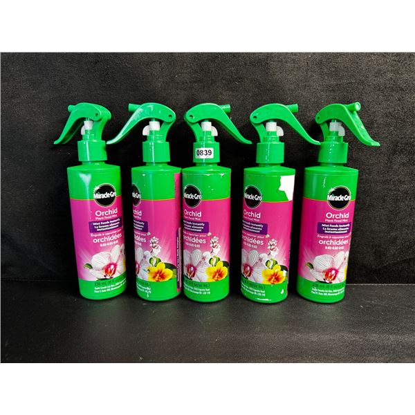 5 Bottles of Miracle Grow Orchid Plant Food Mist 236ml each - New