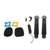 Image 1 : Wireless Microphone Kit Includes 2 Mics with Filters and Accessories - New