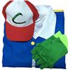 Image 2 : 1 Halloween/Cosplay Pokemon Ask Ketchum Outfit with Vest/Hat/Gloves 3XL - New