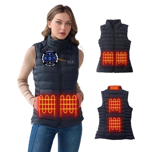 Canbory Women's Heated Vest Size Small with 5IN1 Smart Controller - New