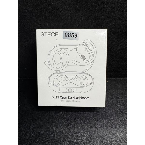 1 Pair of Stecei G219 Open Ear Wireless Headphones with Charging Case - New