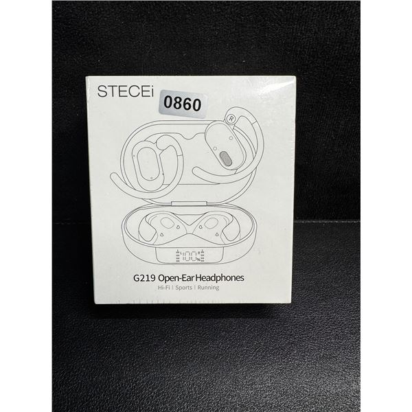 1 Pair of Stecei G219 Open Ear Wireless Headphones with Charging Case - New