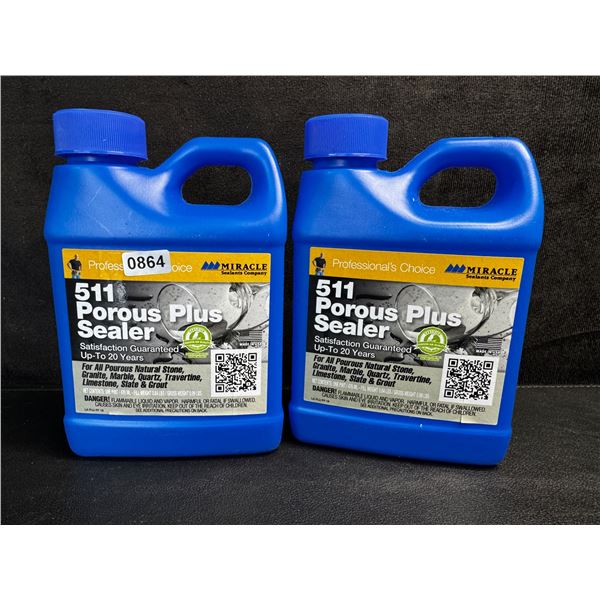 2 Bottles of 511 Porous Plus Sealer for All Purpose Natural Stone - New