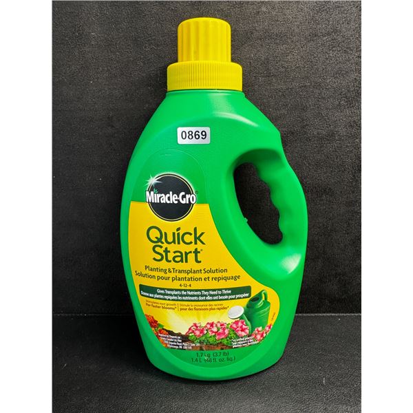 1 Bottle of Miracle Grow Quick Start Planting and Transplant Solution - New