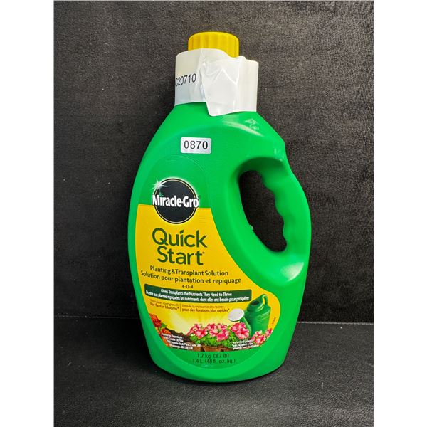 1 Bottle of Miracle Grow Quick Start Planting and Transplant Solution - New