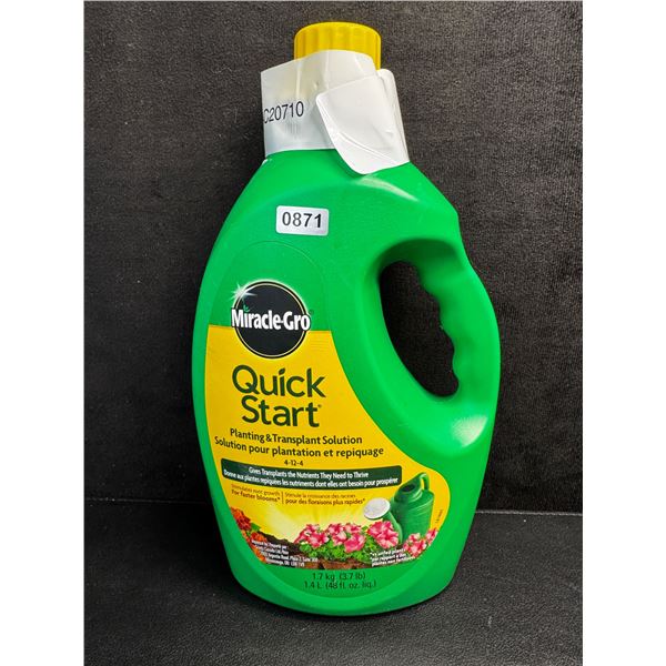 1 Bottle of Miracle Grow Quick Start Planting and Transplant Solution - New