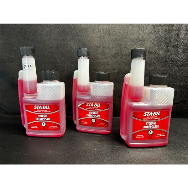 3 Bottles of Sta-bil Storage Fuel Stabilizer - Treats 20 Gallons - New