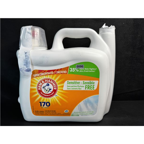1 Jug of Arm and Hammer Super Concentrated Laundry Detergent 5.03L 170 Loads - New