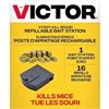 Image 1 : Victor Fast-Kill Refillable Mouse Poison Bait Station - Includes 1 Bait Station + 16 Refills - New