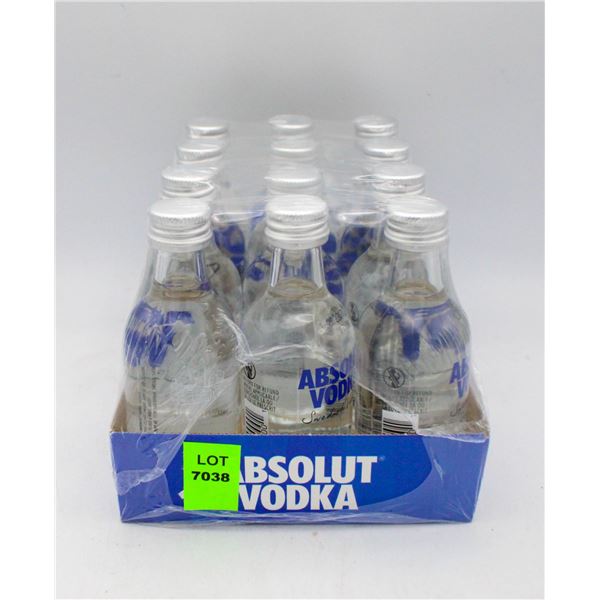 12 X 50ML ABSOLUT VODKA 40%