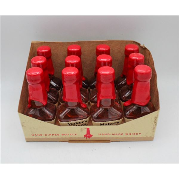 12 BOTTLES OF 50ML MAKERS MARK KENTUCKY STRAIGHT