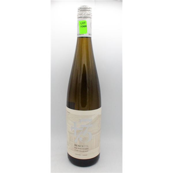 2022 BENCH 775 PINOT GRIS WHITE WINE 750ML 13%