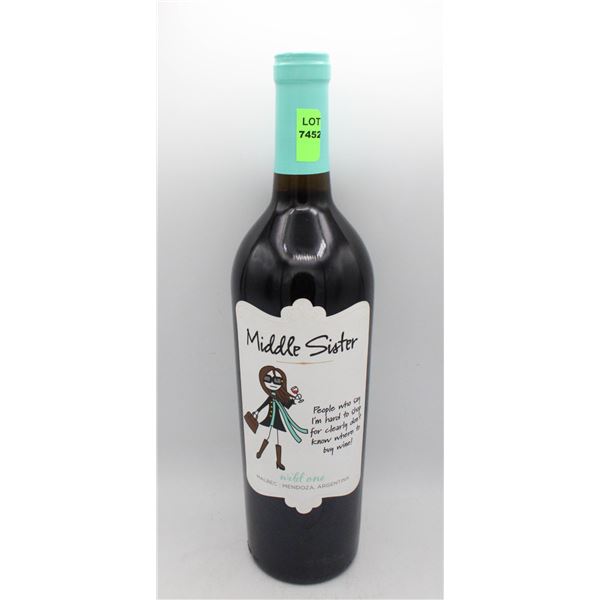 MIDDLE SISTER WILD ONE MALBEC 750ML 13.5%