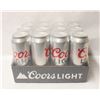Image 1 : 12 PACKS COORS LIGHT BEER 710ML 4%