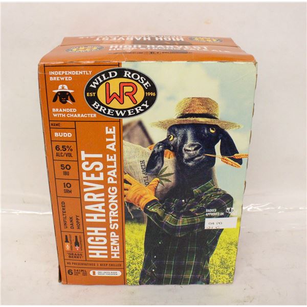 6 PACK HIGH HARVEST HEMP STRONG PALE ALE 341ML